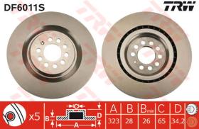 TRW DF6011S - Disco Freno