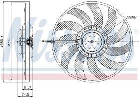 Nissens 85638 - 85638 Nissens Audi A4 2.0 Tfsi 04-