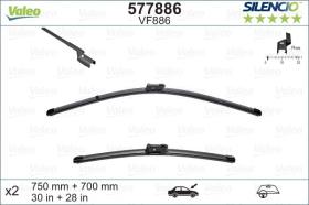 Valeo 577886 - VF886 750-700MM X2 SILENCIO PLANA