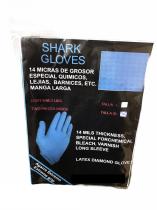 Guantes SHARK-XL2 - GUANTES MANGAS LARGAS AZULES 14 MICRAS 2 UNIDADES