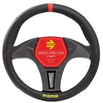 FAMILIA OCC MOMLSWC010BR - FUNDA DE VOLANTE MOMO 010 COLOR NEGRO/ROJO