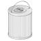 Purflux L252 - Elemento Filtrantes  De Aceite